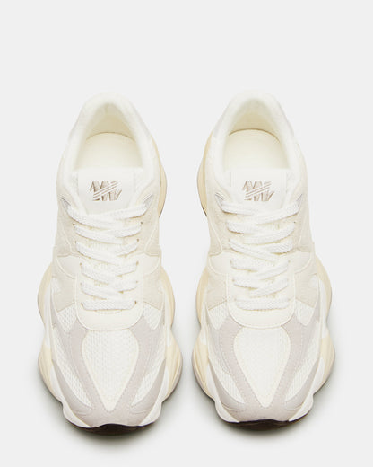 SEBI White Multi Low-Top Lace-Up Women's Sneaker