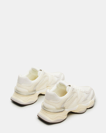 SEBI White Multi Low-Top Lace-Up Women's Sneaker