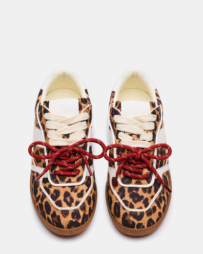 SPORTY Leopard Low-Top Lace-Up Women's Sneaker