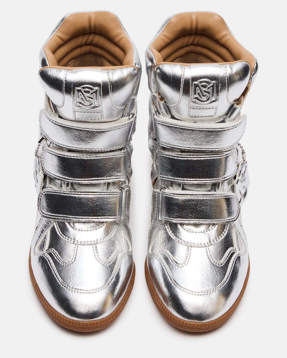 MAVIS Silver High-Top Velcro Women's Sneaker