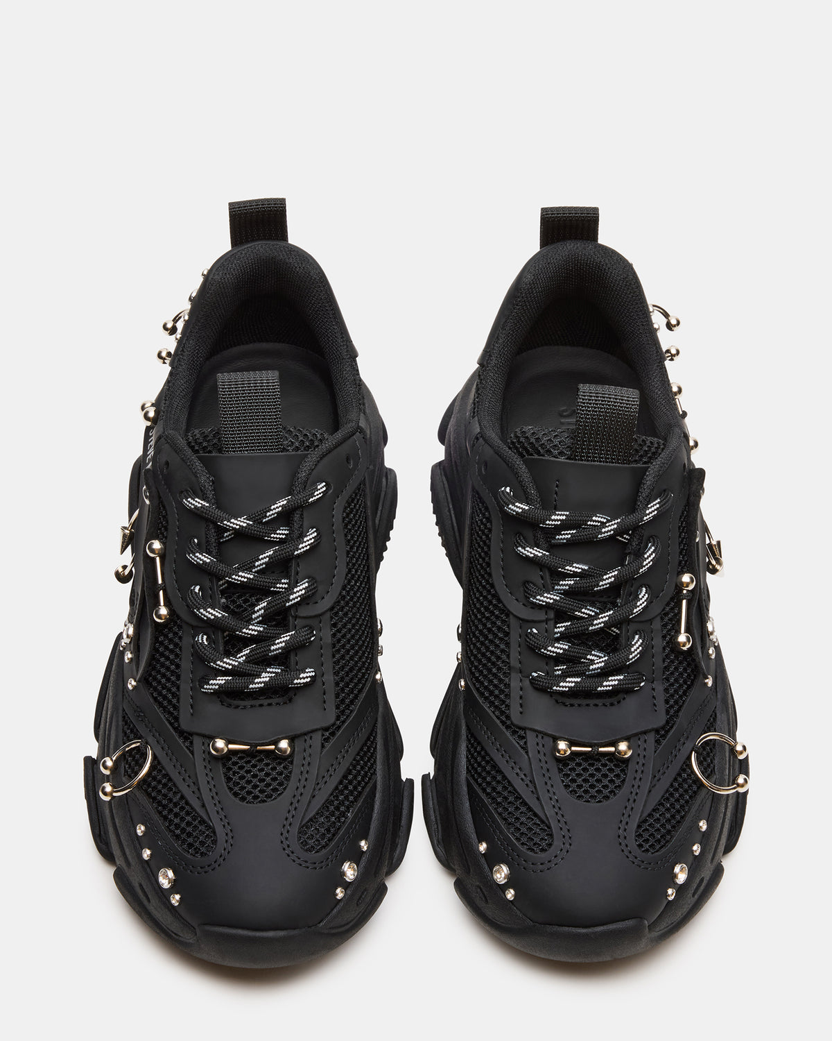 POSSESSION Piercing Black Platform Lace-Up Women's Sneaker