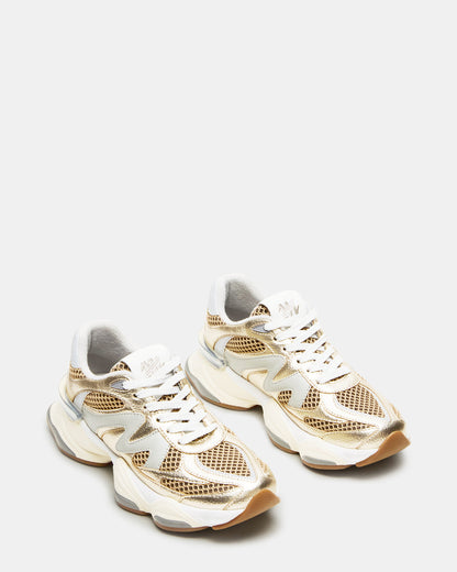 SEBI Gold Multi Low-Top Lace-Up Women's Sneaker