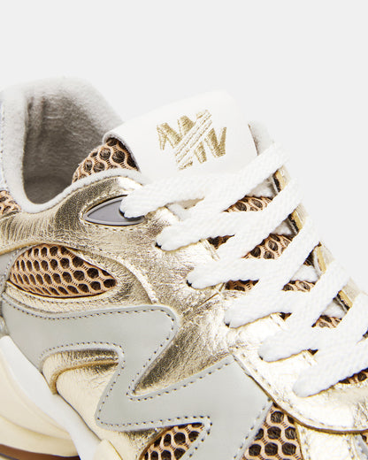 SEBI Gold Multi Low-Top Lace-Up Women's Sneaker