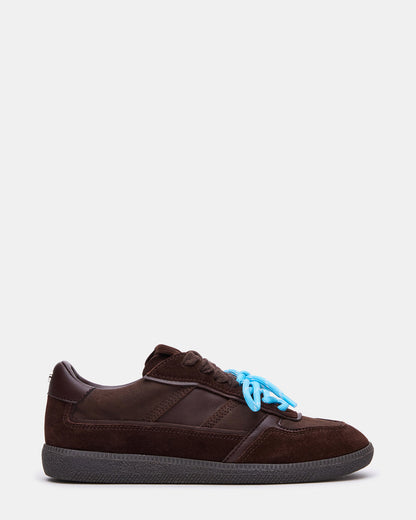 SPORTY Brown Low-Top Lace-Up Women's Sneaker