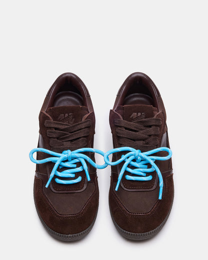 SPORTY Brown Low-Top Lace-Up Women's Sneaker