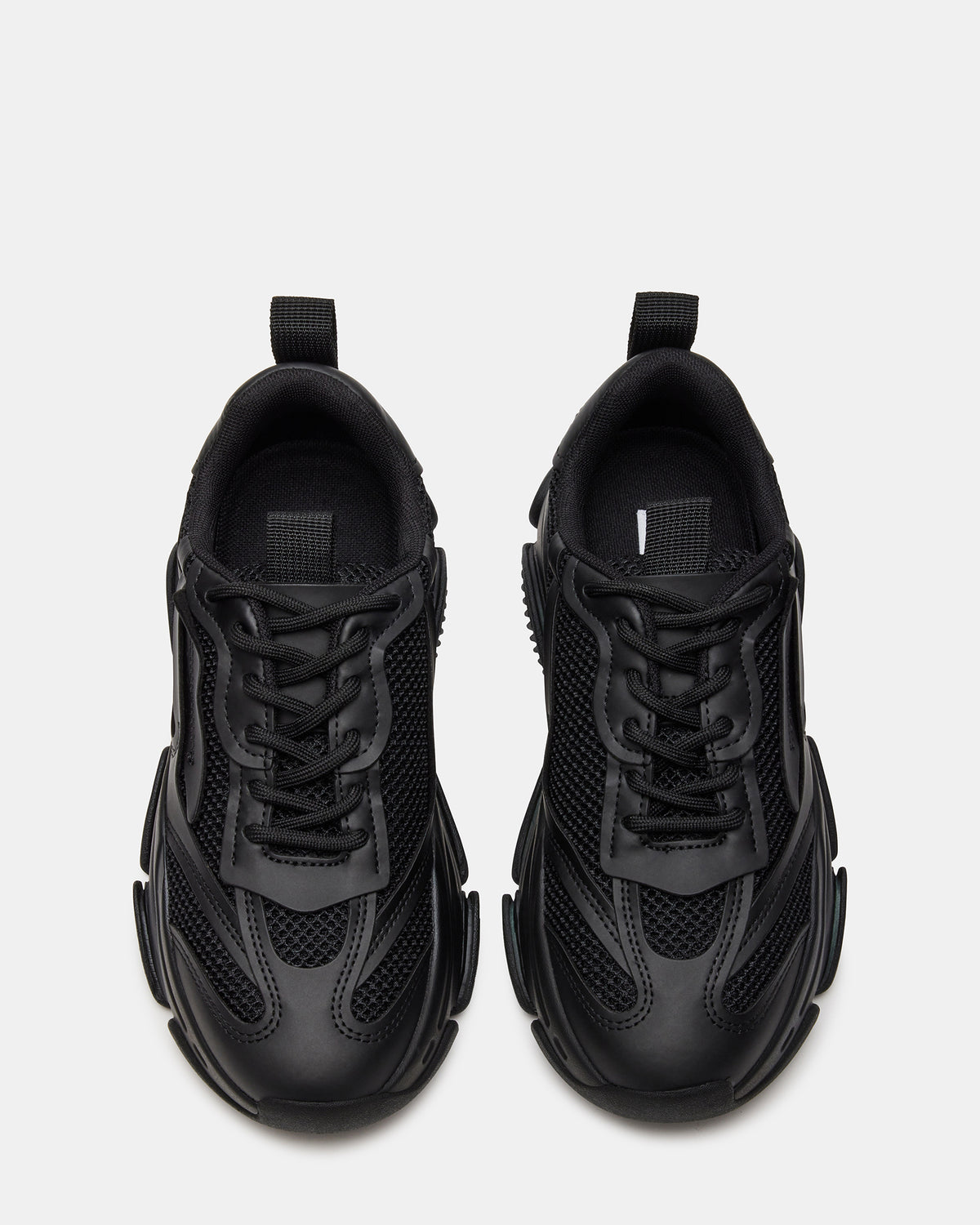 POSSESSION Black Platform Lace-Up Women's Sneaker