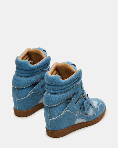 MAVIS Denim Multi High-Top Velcro Women's Sneaker