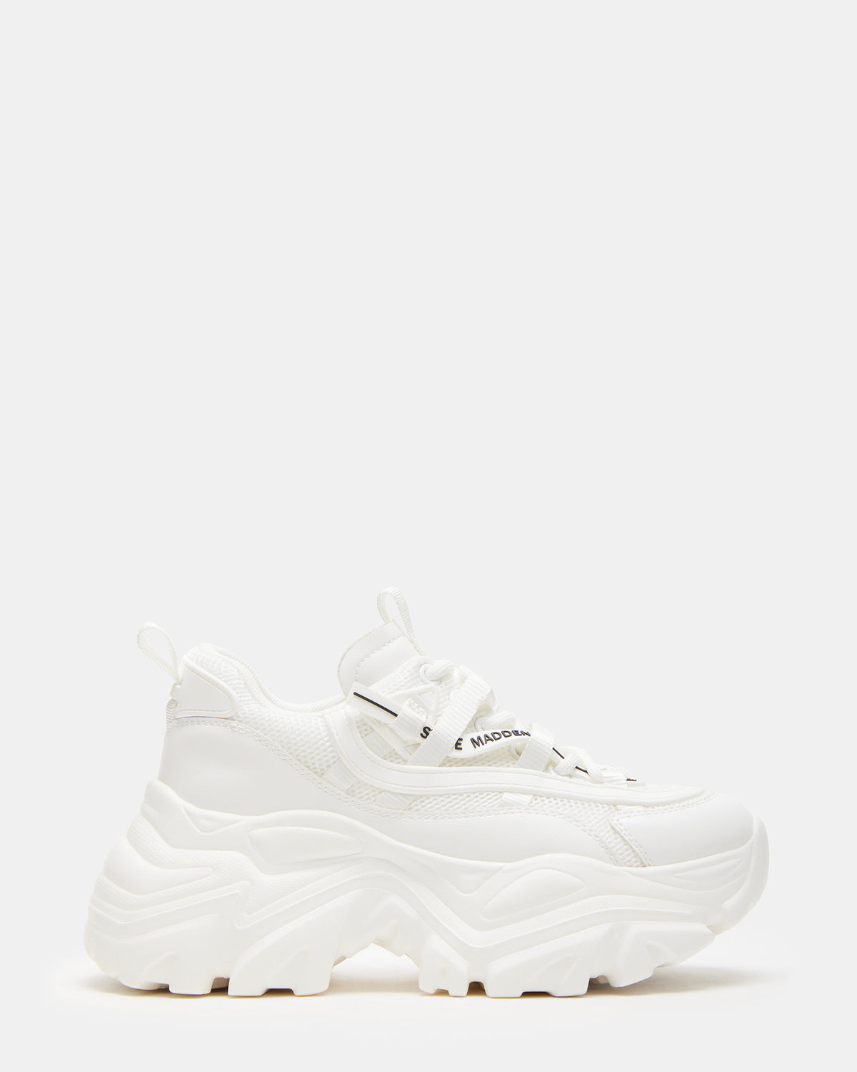RECOUPE White Women's Chunky Platform Low-Top Sneaker