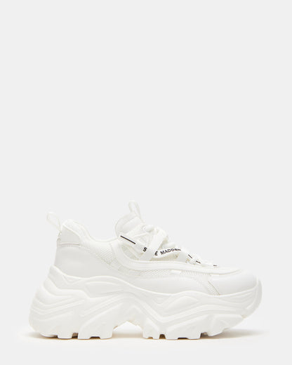 RECOUPE White Women's Chunky Platform Low-Top Sneaker