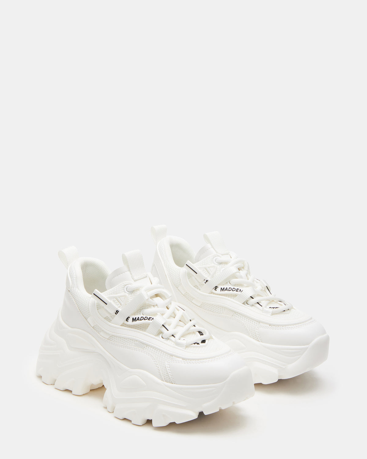 RECOUPE White Women's Chunky Platform Low-Top Sneaker