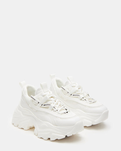 RECOUPE White Women's Chunky Platform Low-Top Sneaker