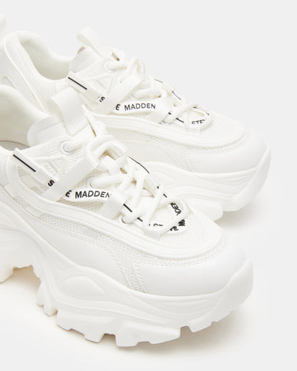 RECOUPE White Women's Chunky Platform Low-Top Sneaker