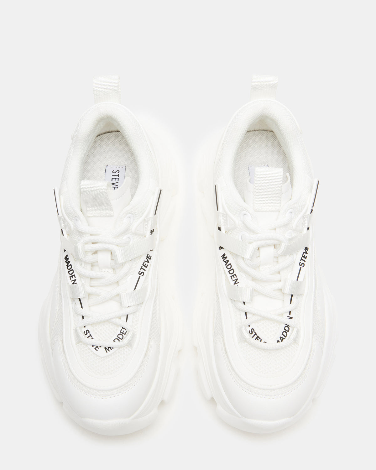 RECOUPE White Women's Chunky Platform Low-Top Sneaker