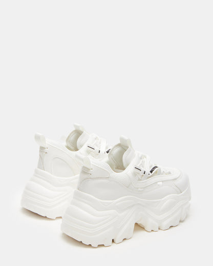 RECOUPE White Women's Chunky Platform Low-Top Sneaker