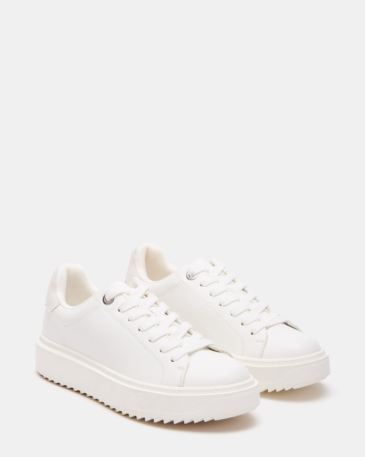 CATCHER White Suede Women's Low-Top Lace-Up Sneaker