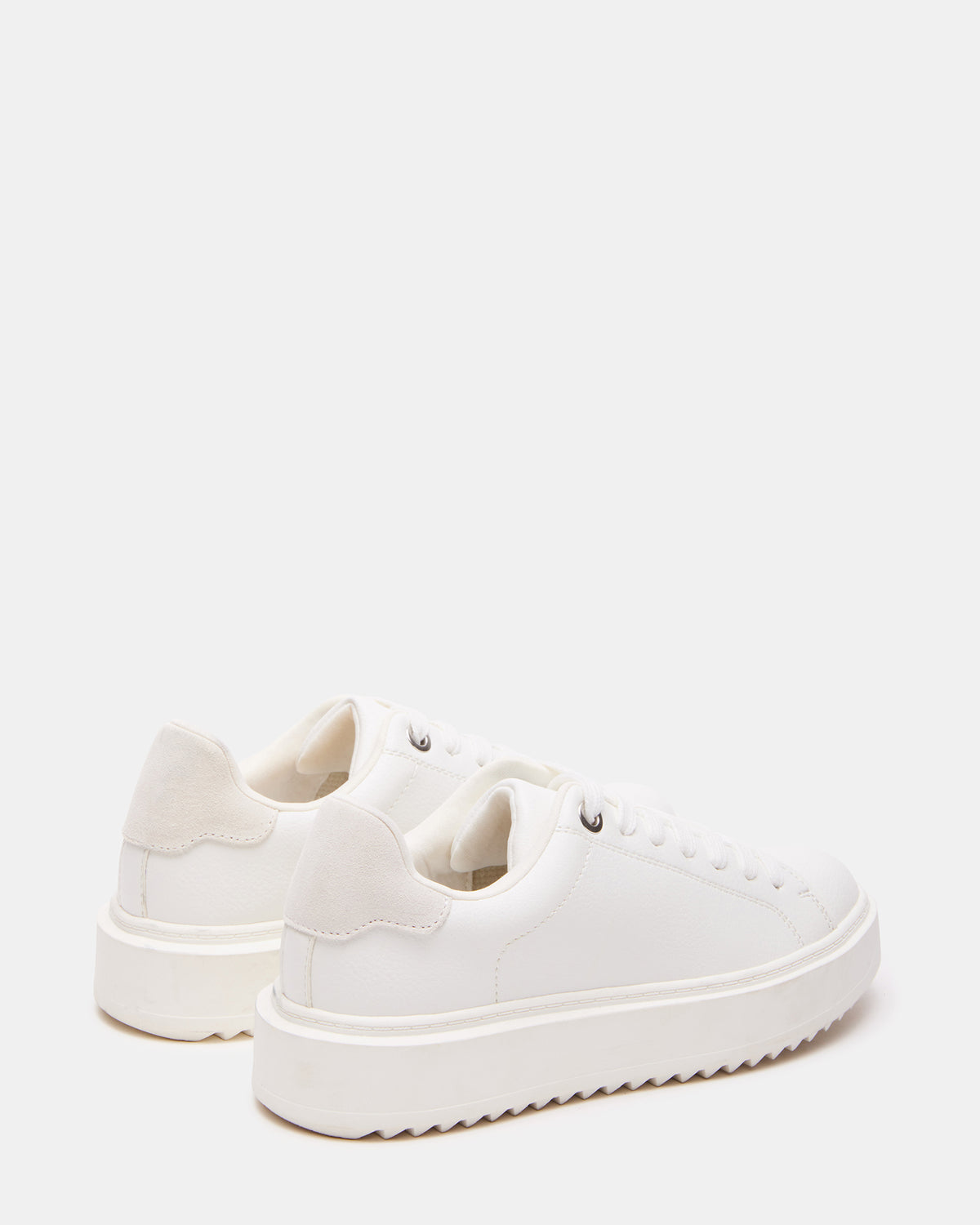 CATCHER White Suede Women's Low-Top Lace-Up Sneaker