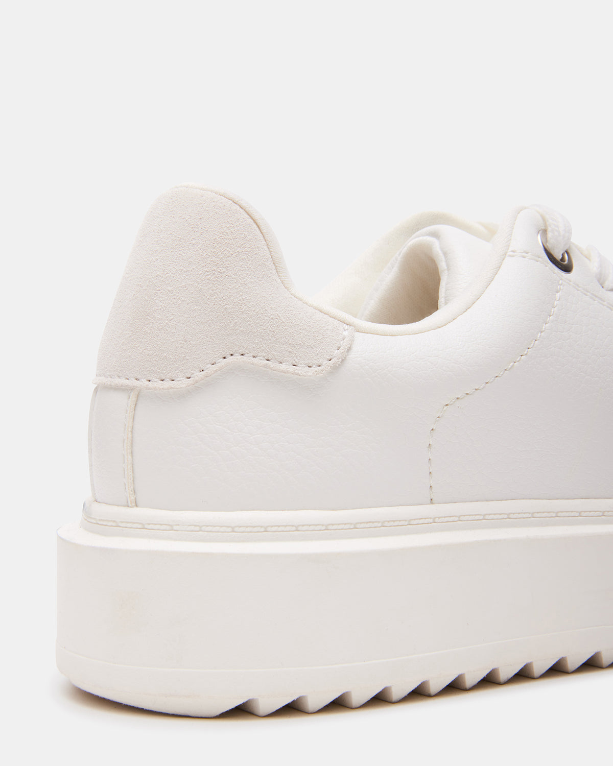 CATCHER White Suede Women's Low-Top Lace-Up Sneaker