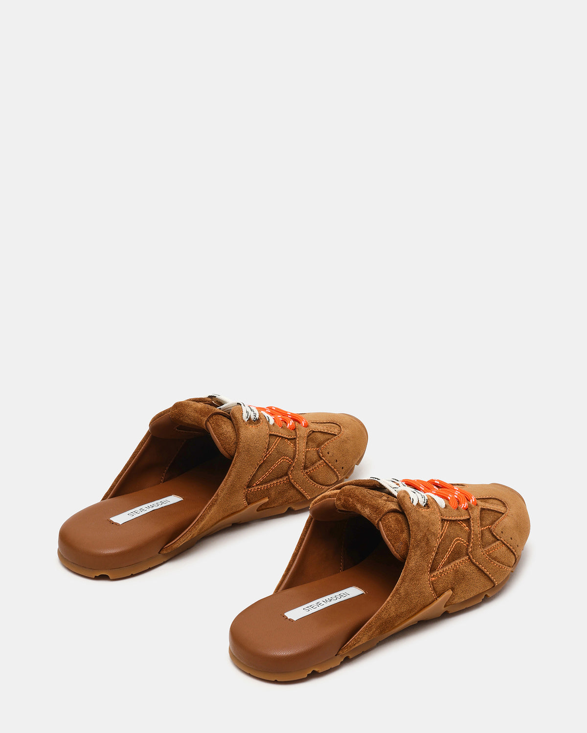 AZIEL MULE Chestnut Suede Low-Top Lace-Up Slip-On Women's Sneaker