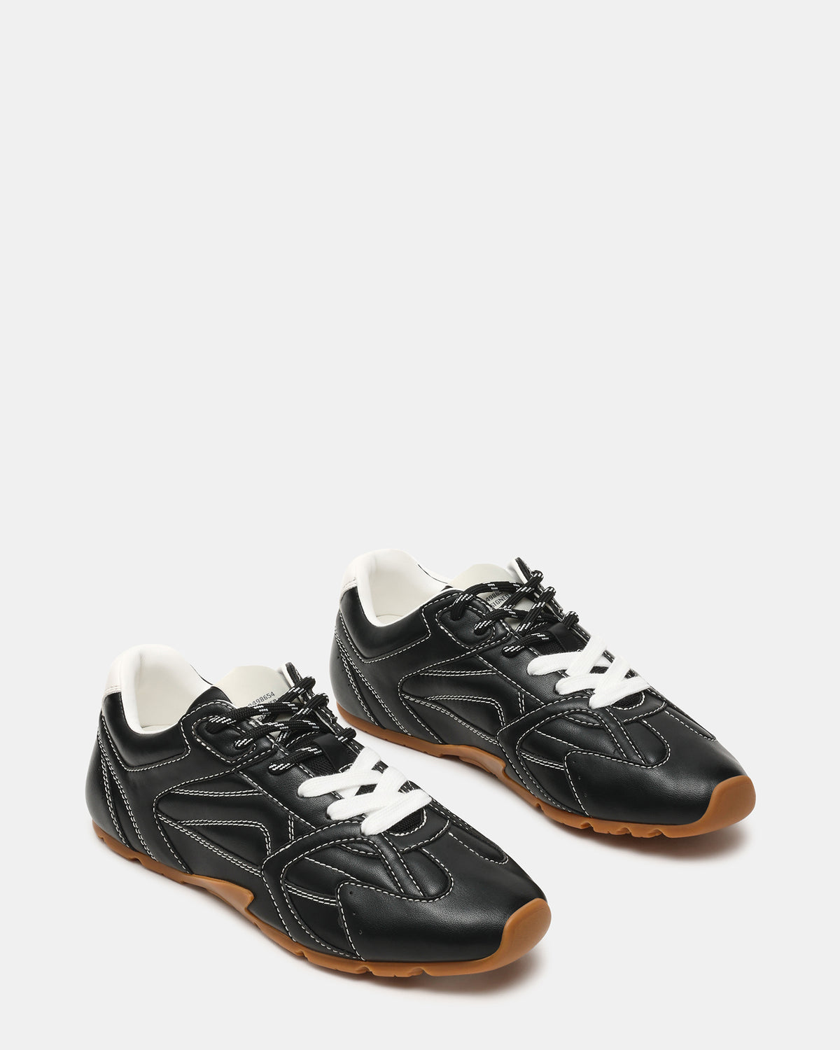 AZIEL Black Low-Top Lace-Up Women's Sneakers