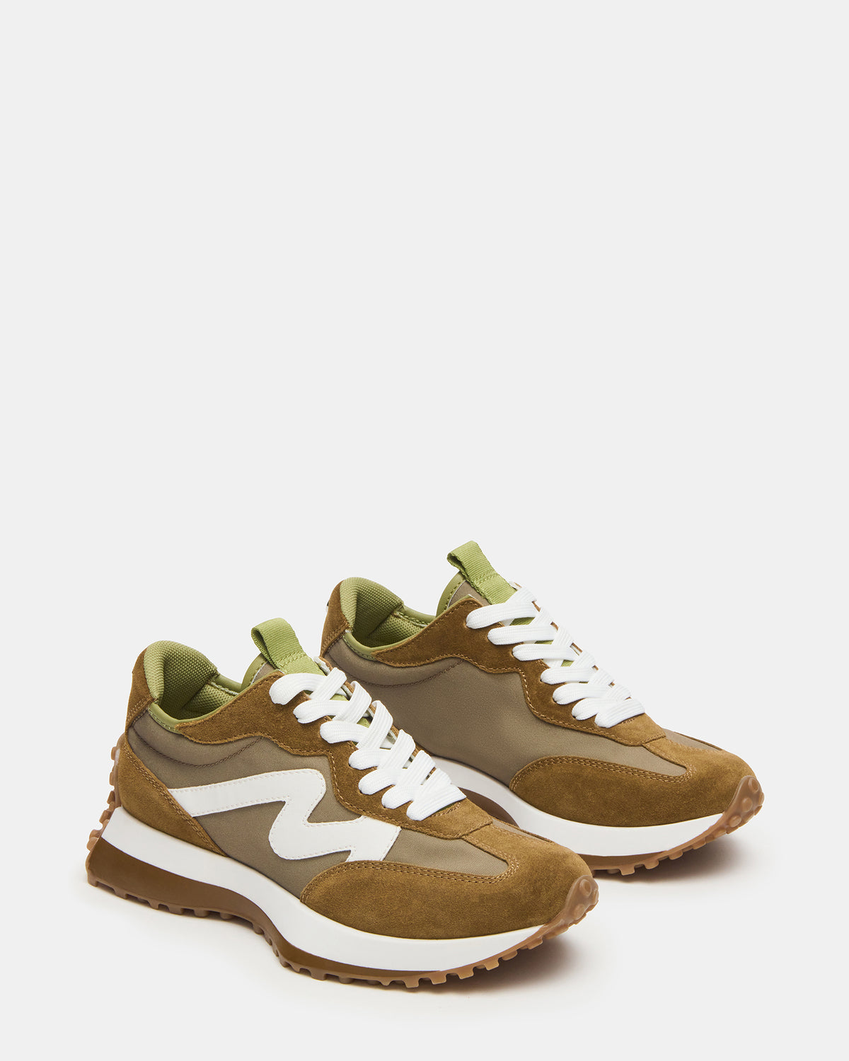 CAMPO Olive Multi Lace-Up Women's Sneaker
