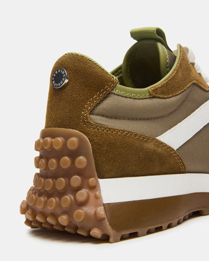 CAMPO Olive Multi Lace-Up Women's Sneaker