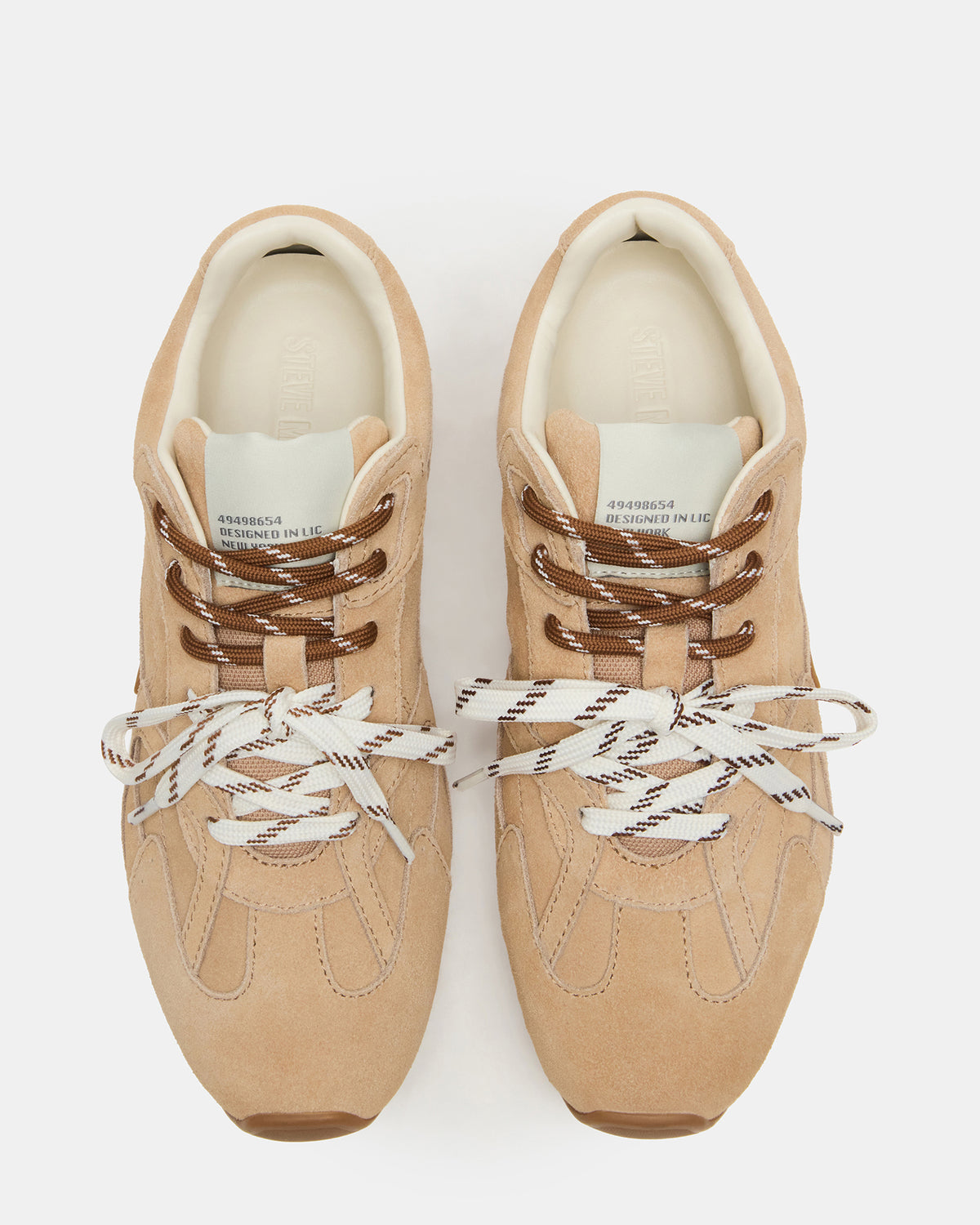 AZIEL Sand Suede Low-Top Lace-Up Women's Sneakers