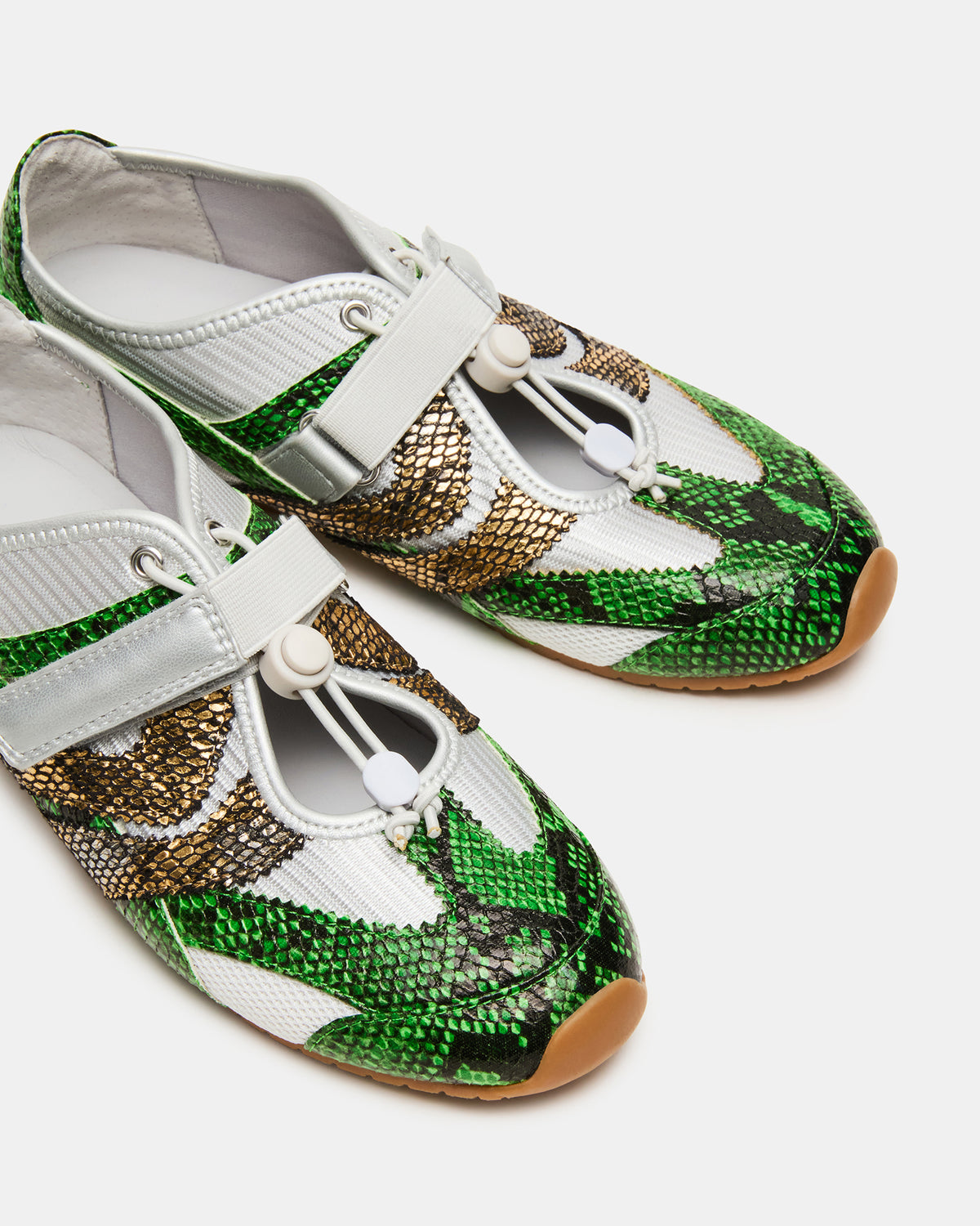 VIPER Green Multi Low-Top Velcro Women's Sneaker