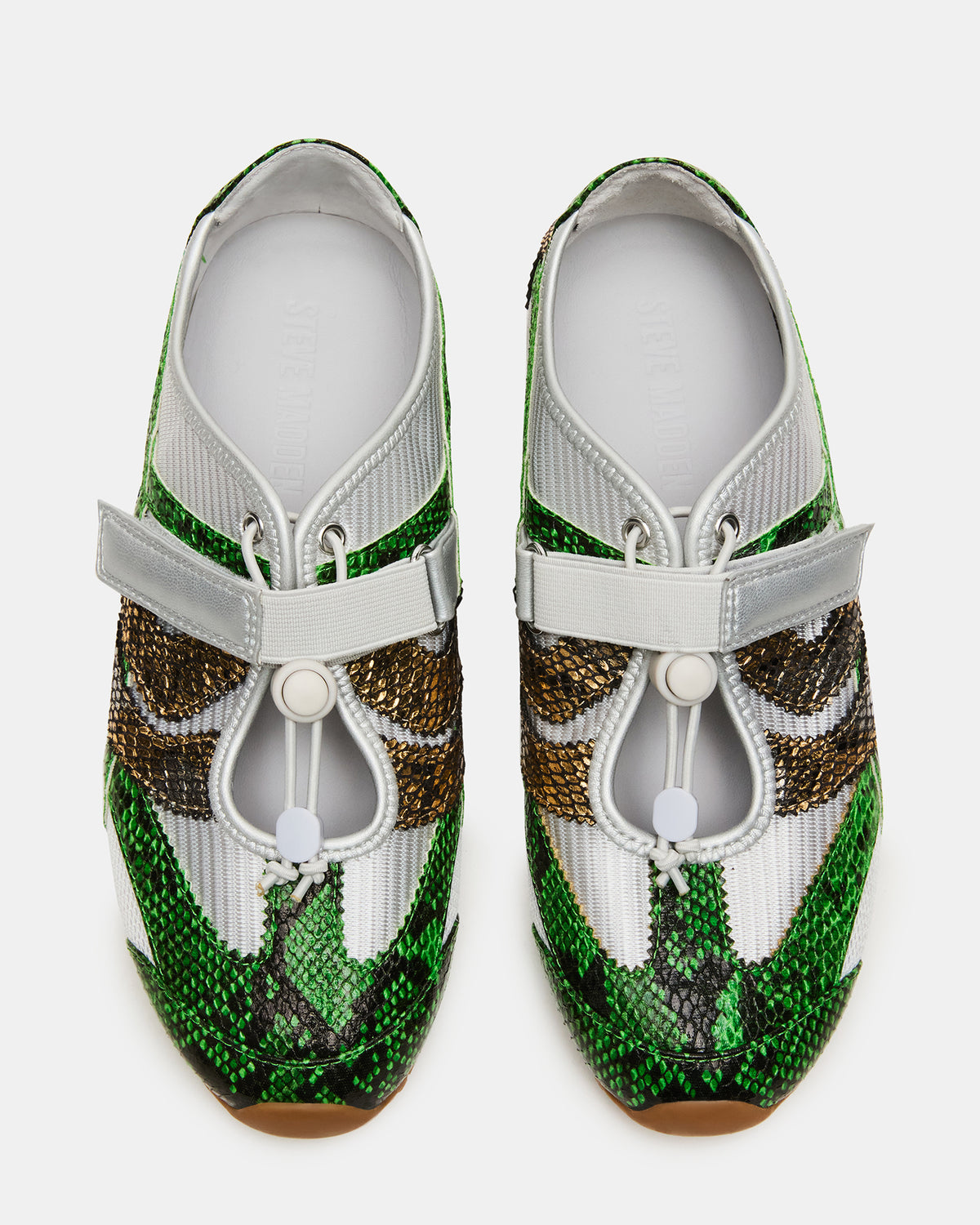 VIPER Green Multi Low-Top Velcro Women's Sneaker