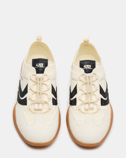 REBOOT Bone Rhinestones Low-Top Lace-Up Women's Sneaker