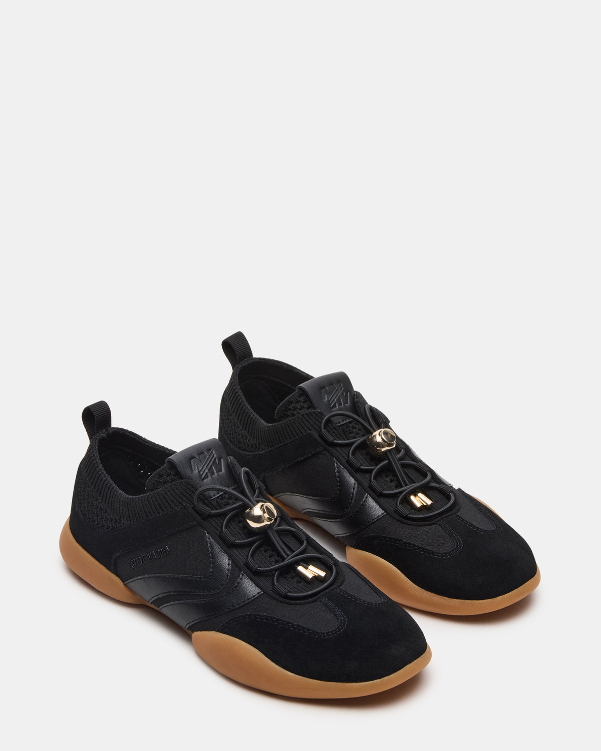 REBOOT Black Glitter Black Low-Top Lace-Up Women's Sneaker