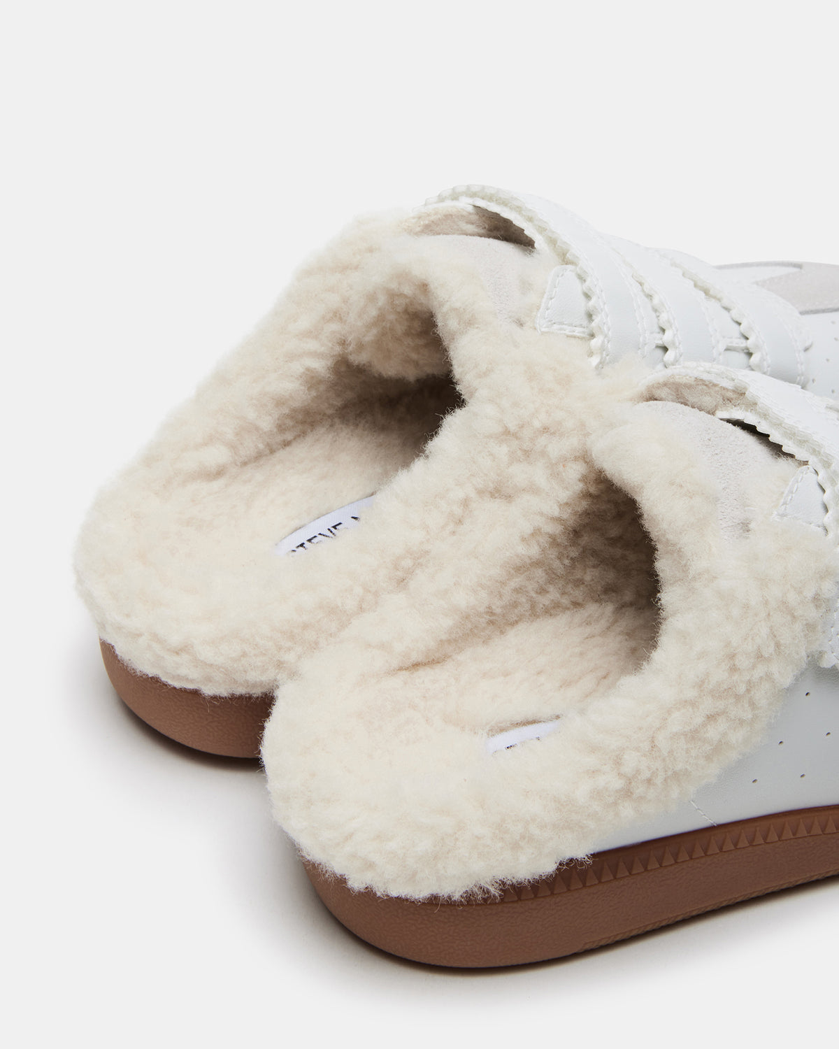MEMENTO Faux Fur White Multi Slip-On Women's Sneaker