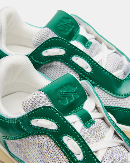 DUSTIN Green Mesh Lace-Up Low-Top Women's Sneaker