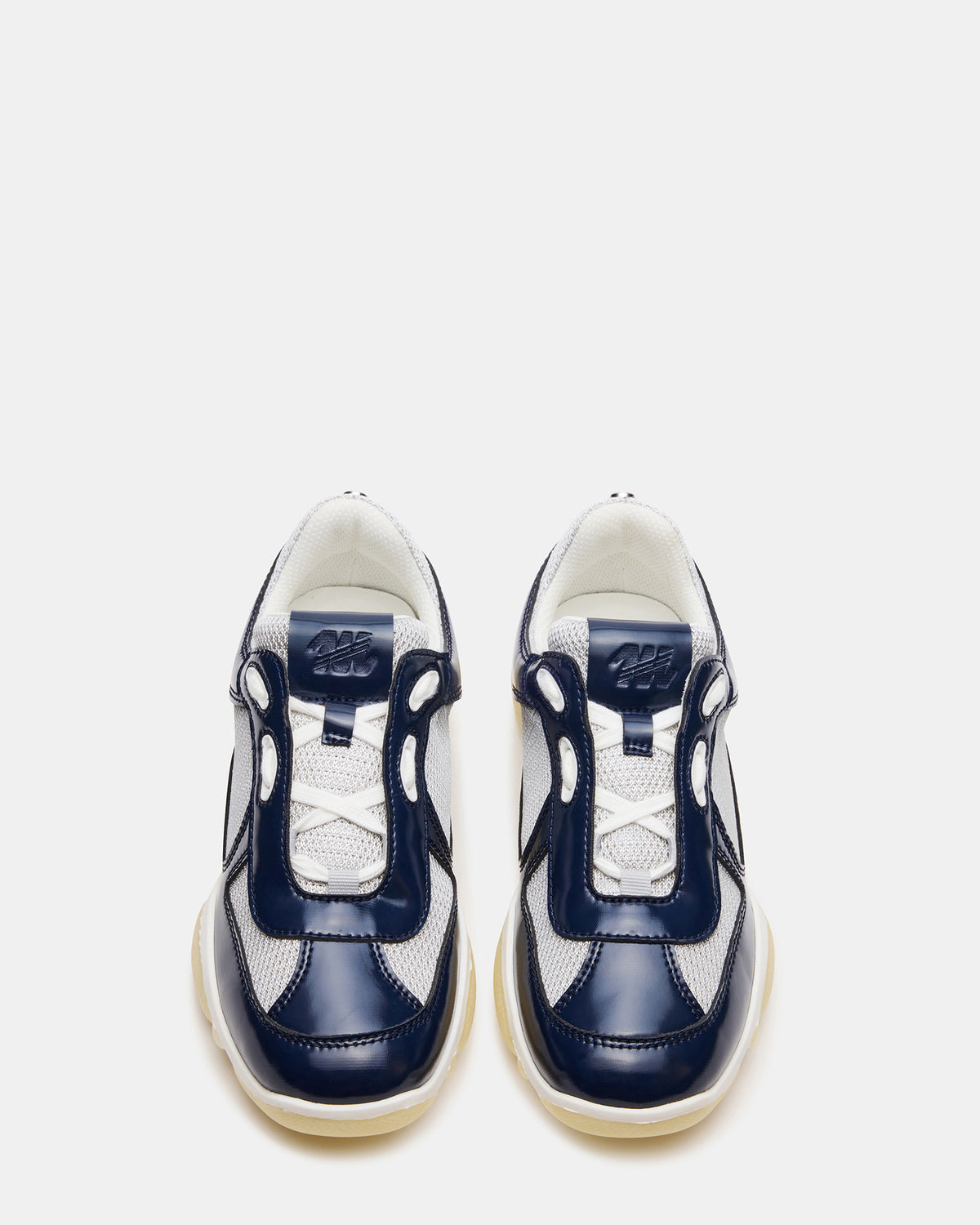 DUSTIN Navy Mesh Lace-Up Low-Top Women's Sneaker