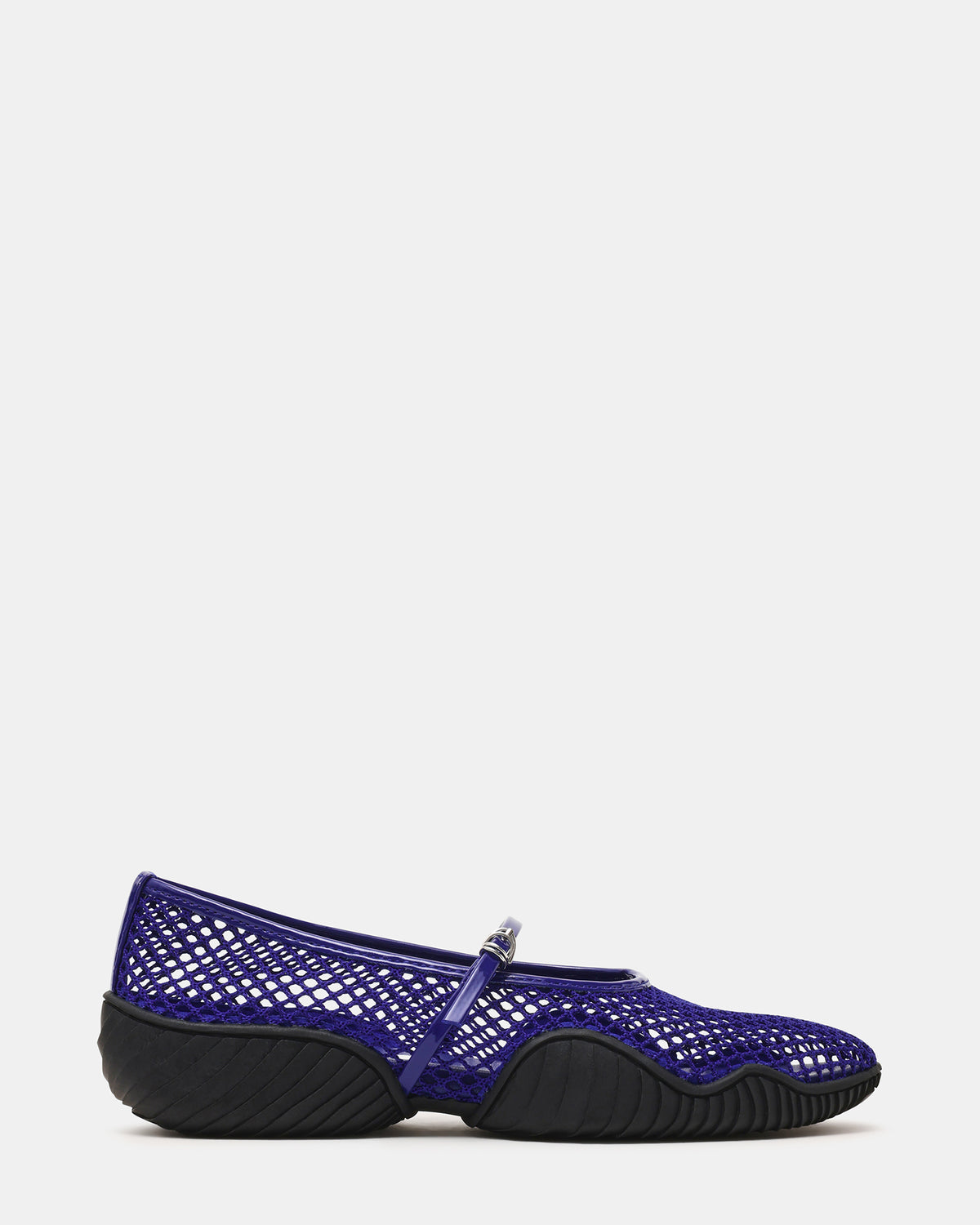 VICKEE Blue Mesh Mary Jane Buckle Chunky Sole Ballet Women's Sneaker