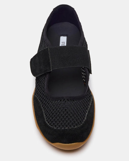 BANKS Black Mesh Velcro Mary Jane Women's Sneaker