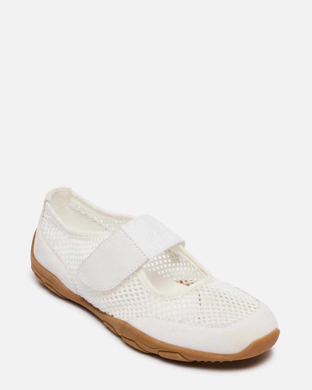 BANKS White Mesh Velcro Mary Jane Women's Sneaker