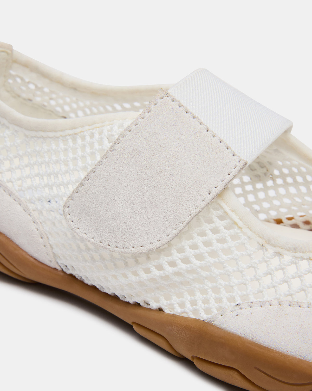 BANKS White Mesh Velcro Mary Jane Women's Sneaker
