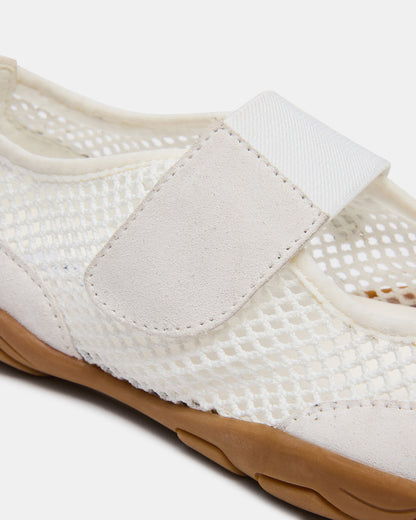 BANKS White Mesh Velcro Mary Jane Women's Sneaker
