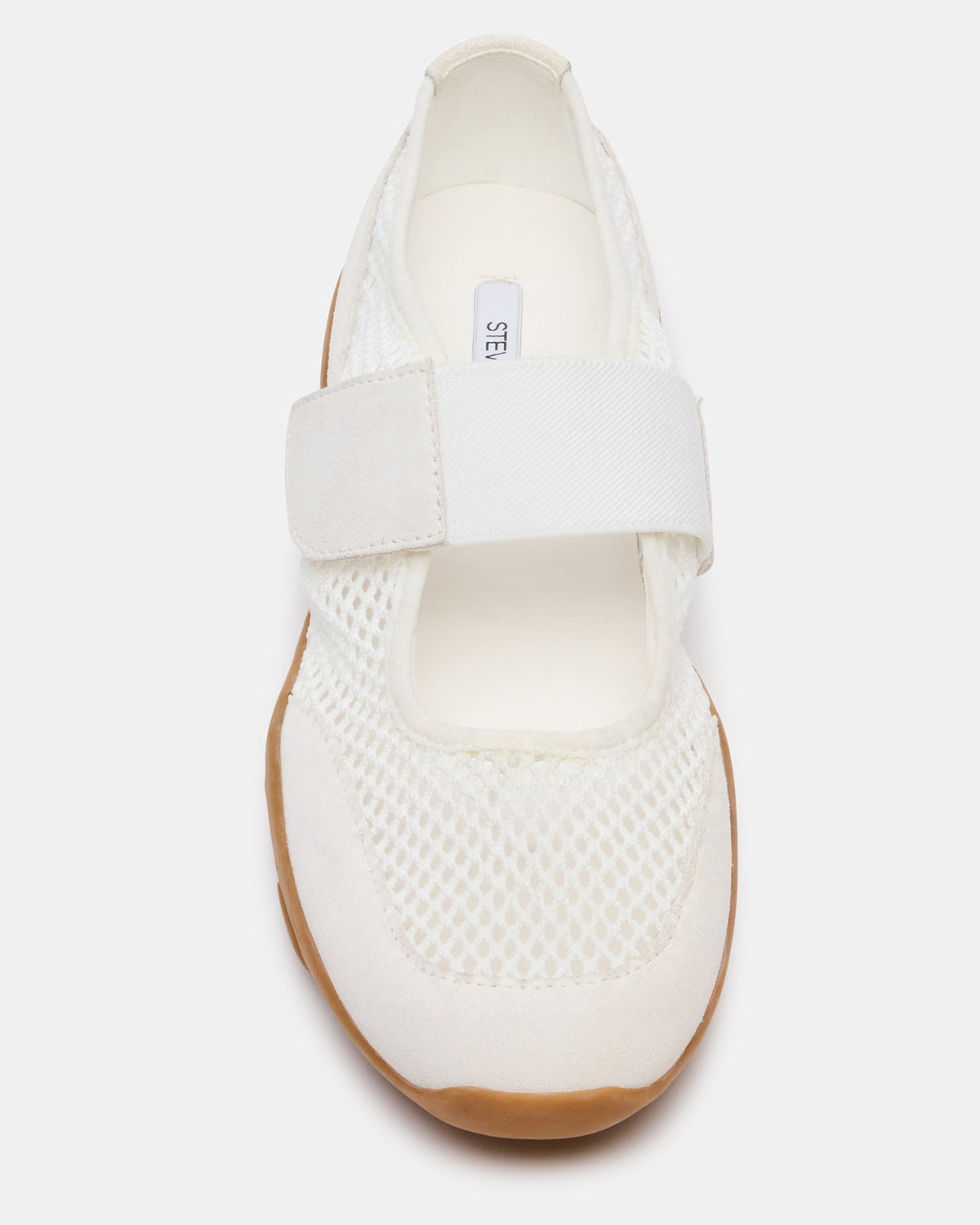 BANKS White Mesh Velcro Mary Jane Women's Sneaker