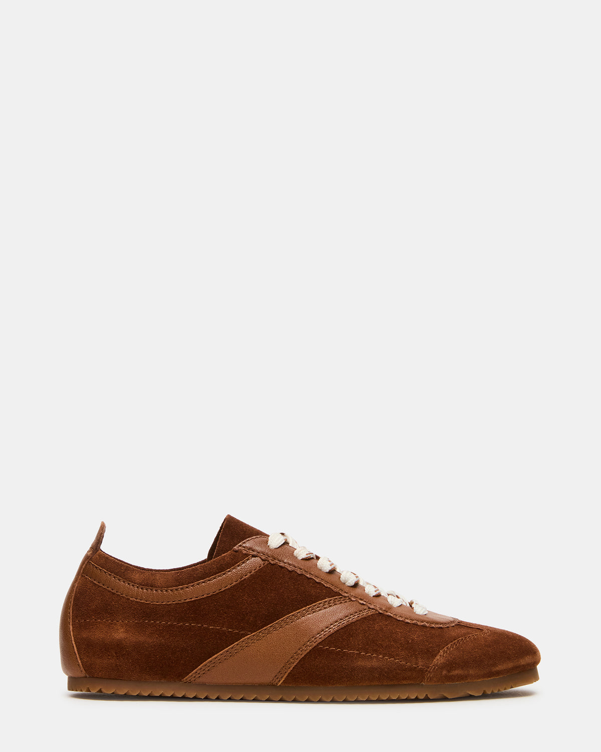 JAYE Chestnut Suede Low-Top Lace-Up Women's Sneaker