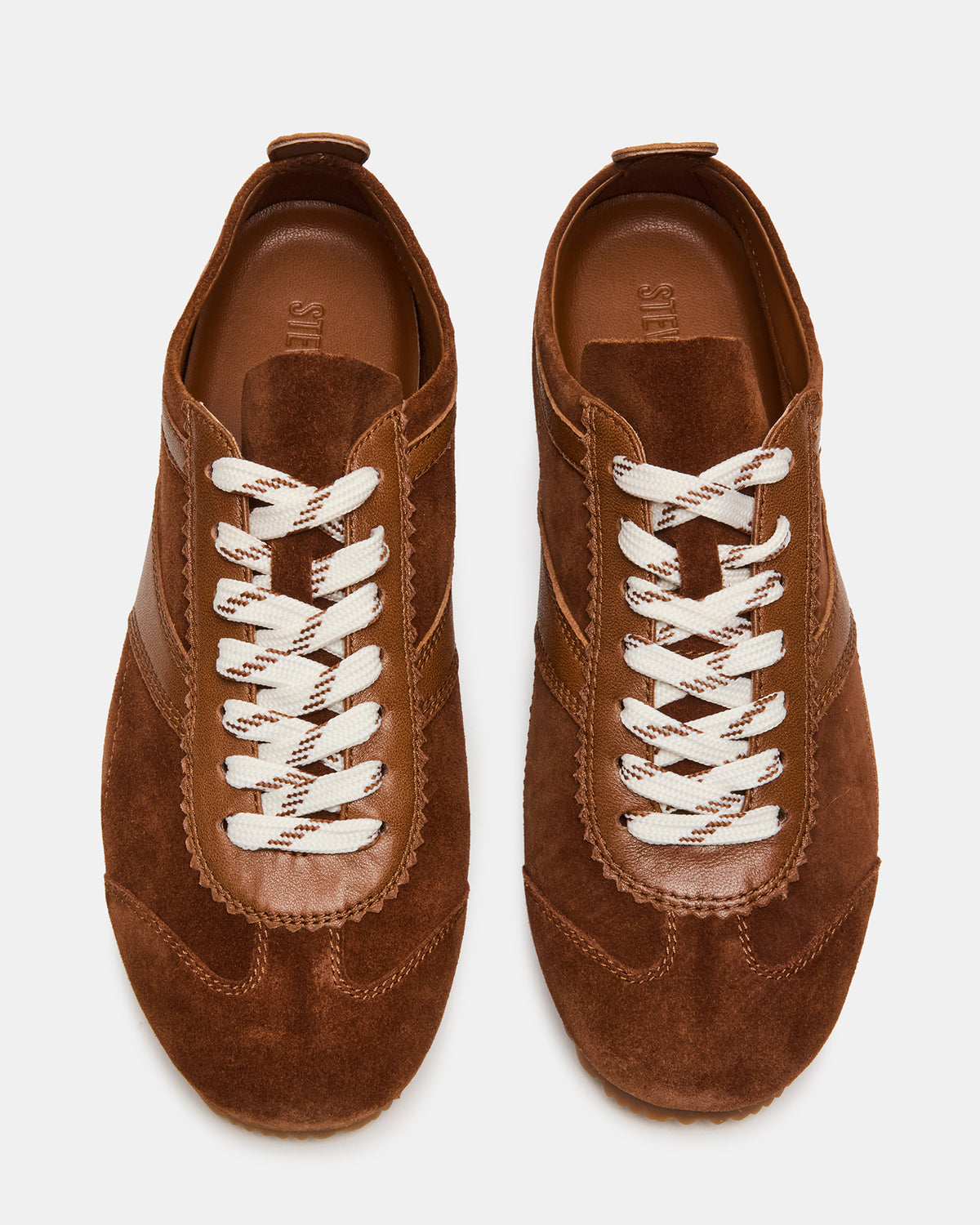 JAYE Chestnut Suede Low-Top Lace-Up Women's Sneaker