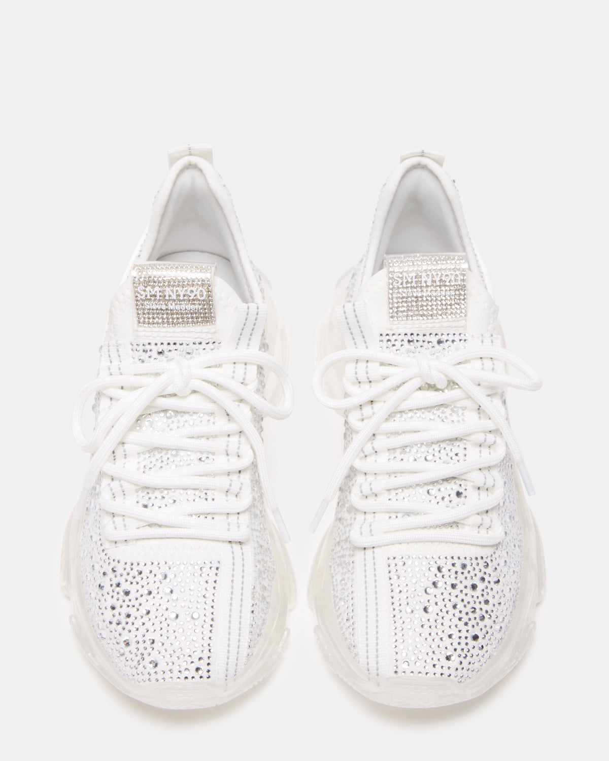 MAXIMA White Rhinestones Sneakers | Women's Sneakers