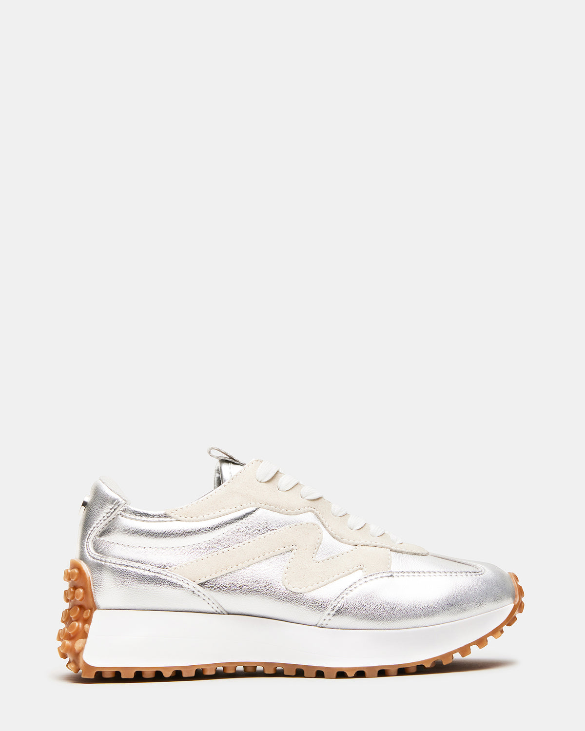CAMPO Silver Lace-Up Women's Sneaker