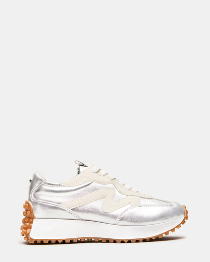 CAMPO Silver Lace-Up Women's Sneaker
