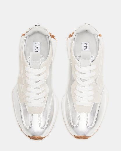 CAMPO Silver Lace-Up Women's Sneaker