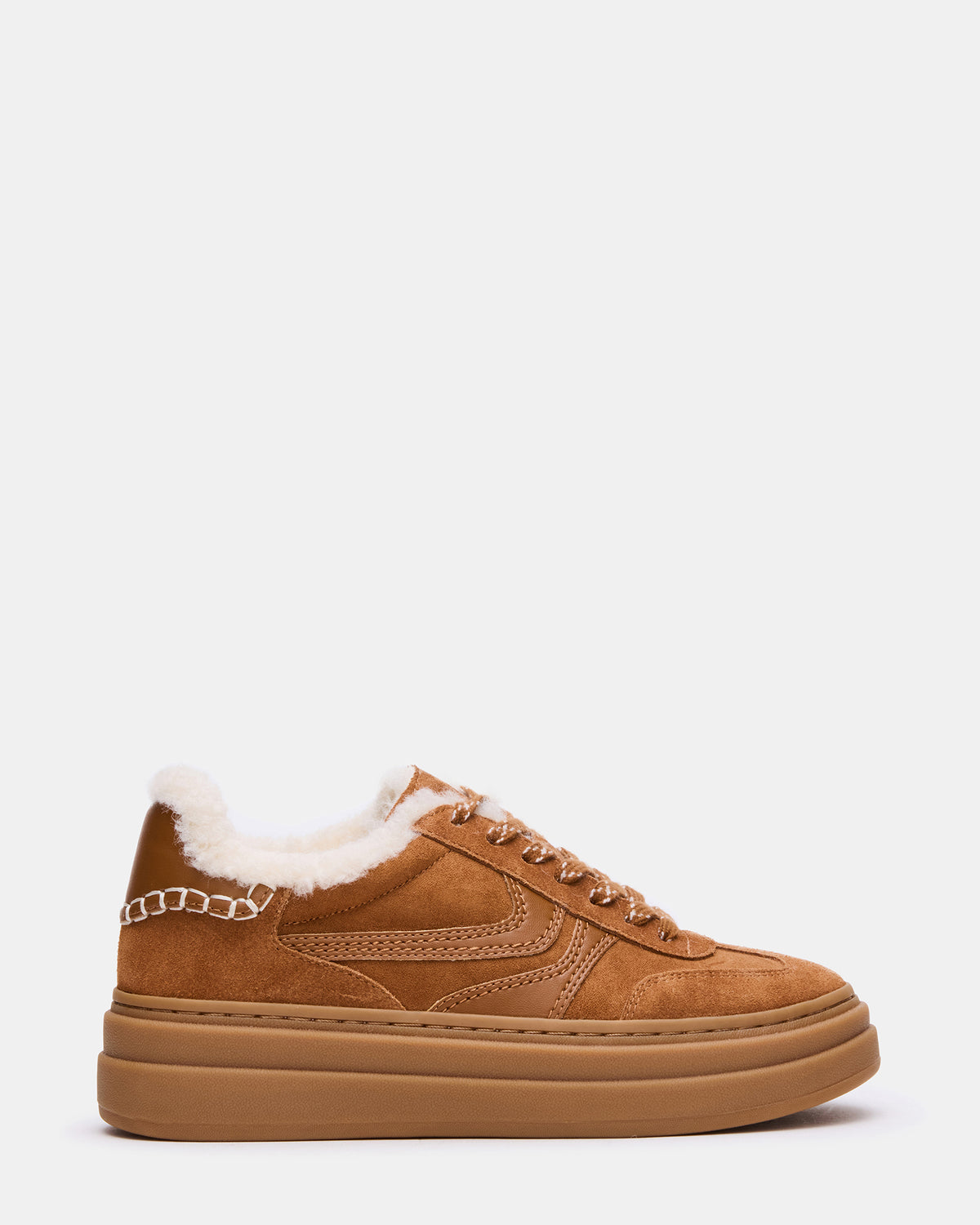 DODGE Faux Fur Low-Top Platform Women's Sneaker