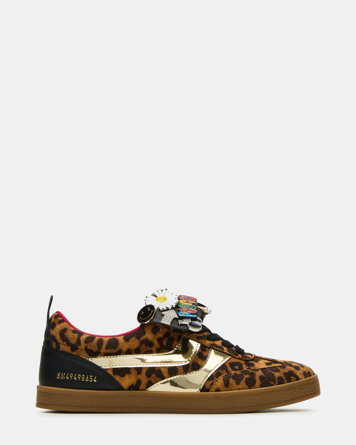 WYATT Leopard Lace-Up Low-Top Pin Women's Sneaker