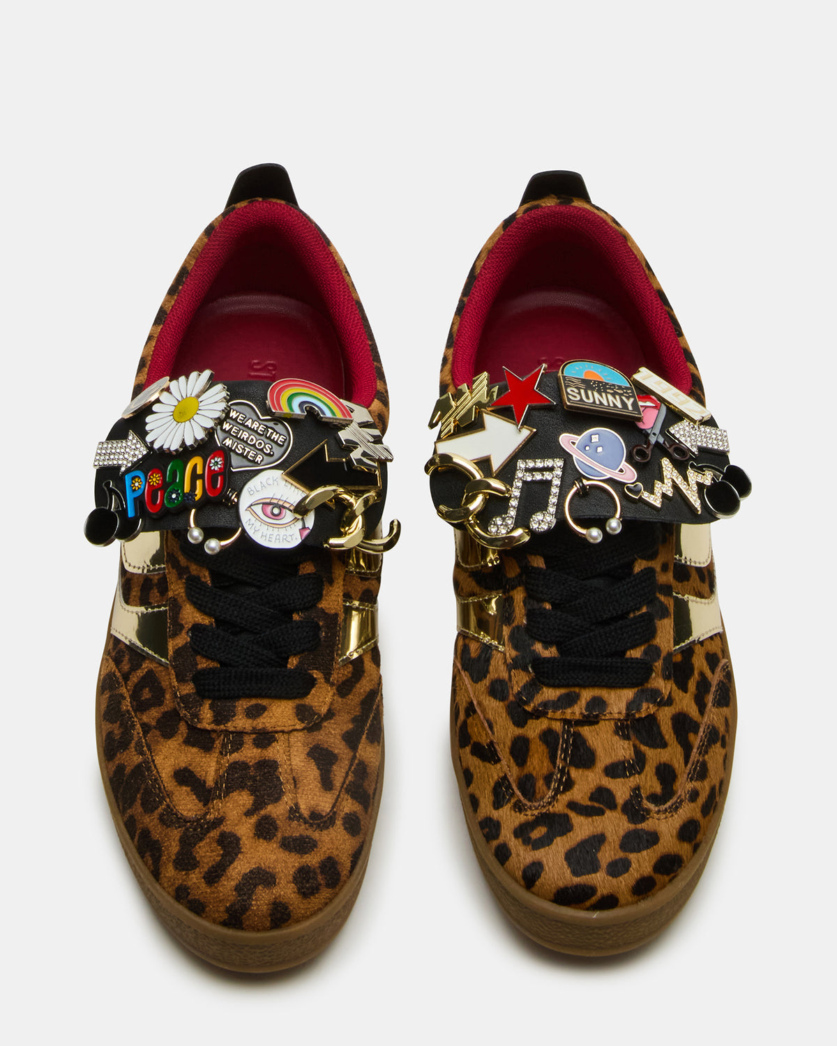 WYATT Leopard Lace-Up Low-Top Pin Women's Sneaker