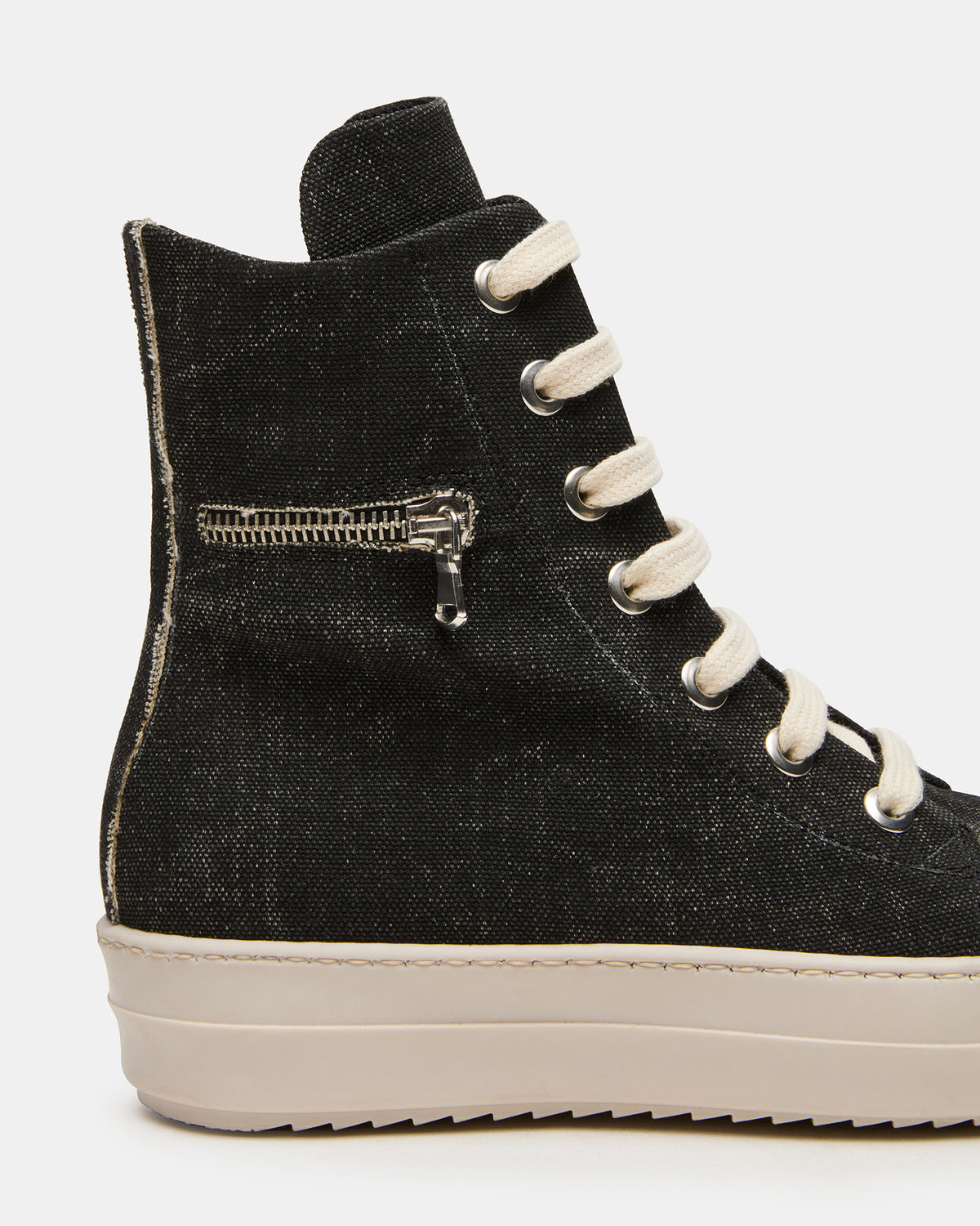 DEVON Black/White High-Top Lace-Up Women's Sneaker