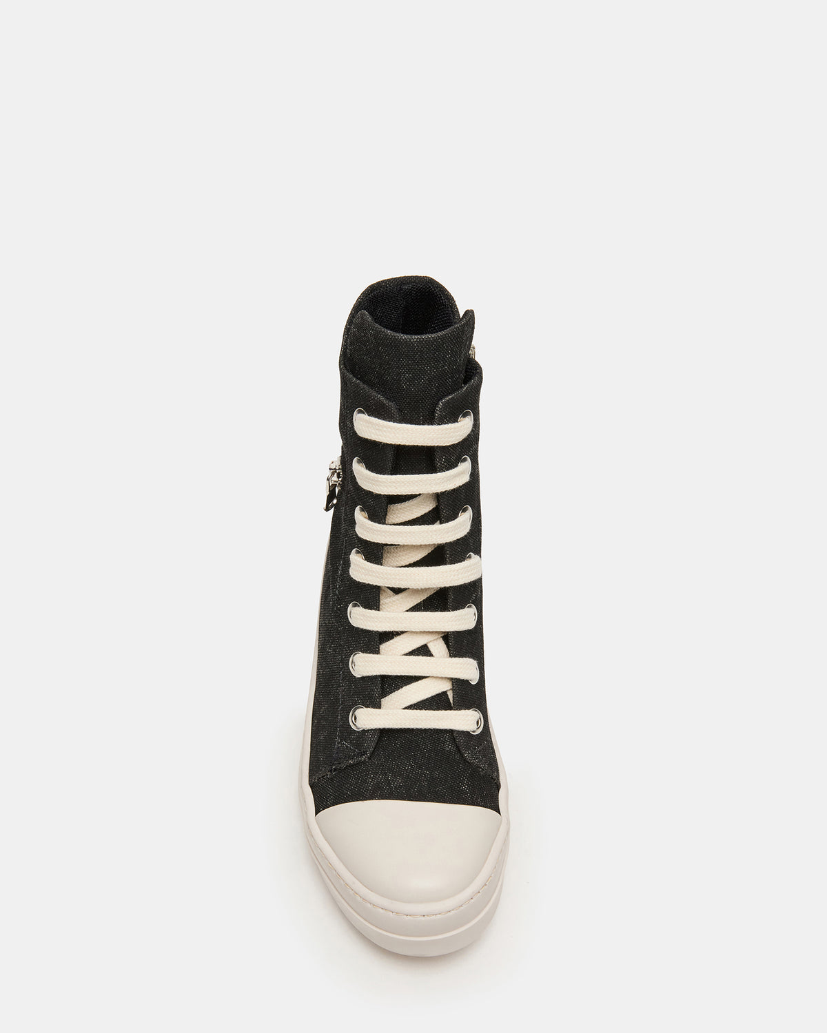 DEVON Black/White High-Top Lace-Up Women's Sneaker